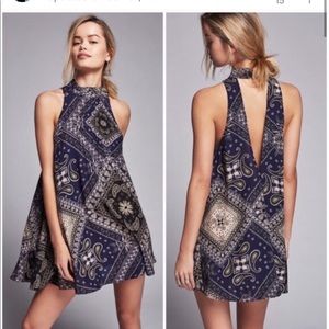 NWT Free People Beaux Baby Mock Neck Slip Dress